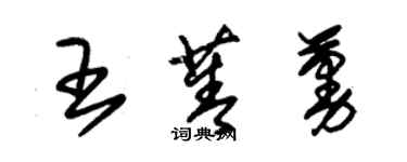 朱錫榮王菁蔓草書個性簽名怎么寫