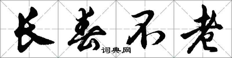 胡問遂長春不老行書怎么寫