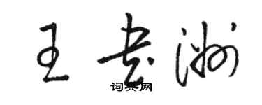 駱恆光王書洲草書個性簽名怎么寫