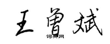 王正良王曾斌行書個性簽名怎么寫
