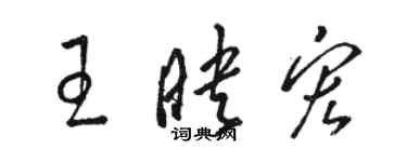 駱恆光王映宏草書個性簽名怎么寫