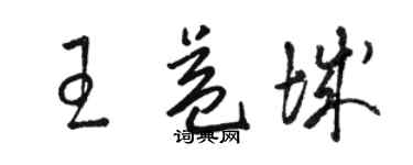 駱恆光王益城草書個性簽名怎么寫