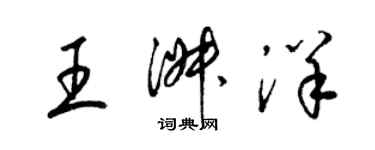 梁錦英王淑洋草書個性簽名怎么寫