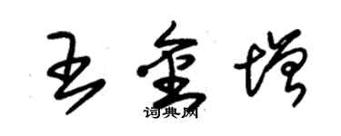 朱錫榮王金增草書個性簽名怎么寫