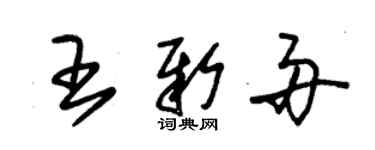 朱錫榮王新舟草書個性簽名怎么寫