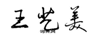 曾慶福王藝美行書個性簽名怎么寫