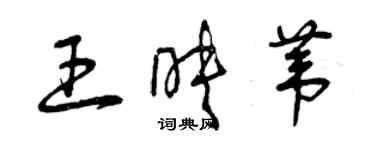 曾慶福王映葦草書個性簽名怎么寫