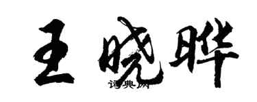 胡問遂王曉曄行書個性簽名怎么寫