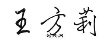 駱恆光王方莉行書個性簽名怎么寫