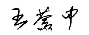 朱錫榮王薈中草書個性簽名怎么寫
