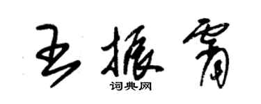 朱錫榮王振霄草書個性簽名怎么寫