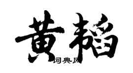 胡問遂黃韜行書個性簽名怎么寫