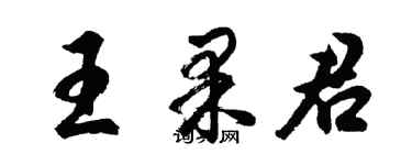 胡問遂王果君行書個性簽名怎么寫