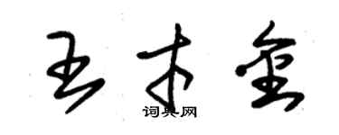 朱錫榮王才金草書個性簽名怎么寫