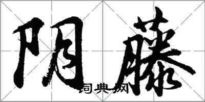 胡問遂陰藤行書怎么寫