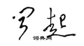 駱恆光聞起草書個性簽名怎么寫