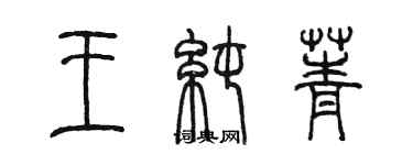 陳墨王純菁篆書個性簽名怎么寫