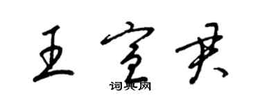 梁錦英王宣君草書個性簽名怎么寫