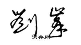 曾慶福劉峰草書個性簽名怎么寫