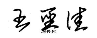 朱錫榮王聖佳草書個性簽名怎么寫