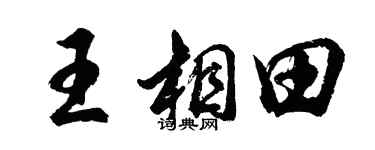胡問遂王相田行書個性簽名怎么寫