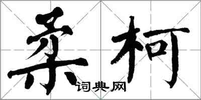 翁闓運柔柯楷書怎么寫