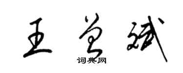 梁錦英王曾斌草書個性簽名怎么寫