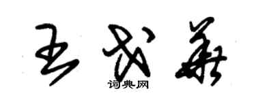 朱錫榮王戈華草書個性簽名怎么寫