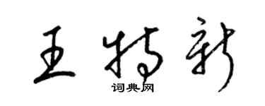 梁錦英王特新草書個性簽名怎么寫