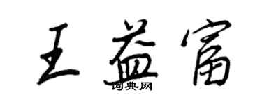 王正良王益富行書個性簽名怎么寫