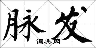 翁闓運脈發楷書怎么寫