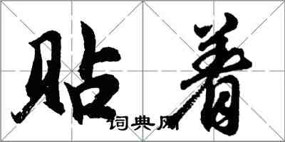 胡問遂貼著行書怎么寫