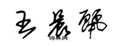 朱錫榮王晨麗草書個性簽名怎么寫