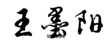 胡問遂王墨陽行書個性簽名怎么寫