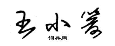 朱錫榮王小箭草書個性簽名怎么寫