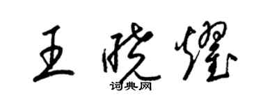 梁錦英王曉耀草書個性簽名怎么寫