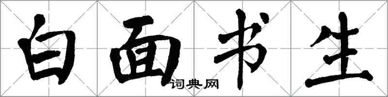 翁闓運白面書生楷書怎么寫