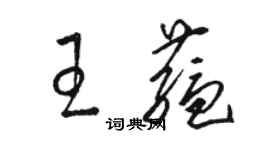 駱恆光王蘊草書個性簽名怎么寫