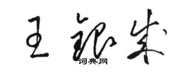 駱恆光王銀成草書個性簽名怎么寫