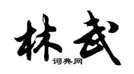 胡問遂林武行書個性簽名怎么寫