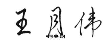 駱恆光王月偉行書個性簽名怎么寫