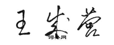 駱恆光王成營草書個性簽名怎么寫