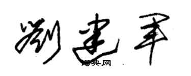 朱錫榮劉建軍草書個性簽名怎么寫