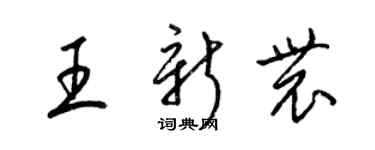 梁錦英王新農草書個性簽名怎么寫