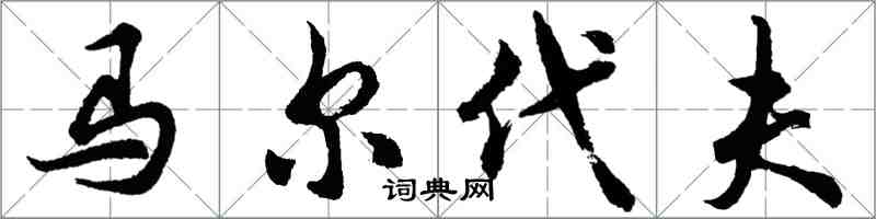 胡問遂馬爾地夫行書怎么寫