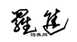 朱錫榮羅進草書個性簽名怎么寫