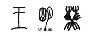 陳墨王明葵篆書個性簽名怎么寫