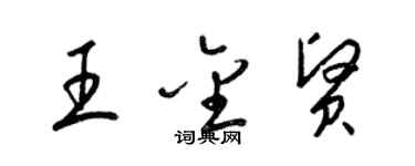 梁錦英王金賢草書個性簽名怎么寫