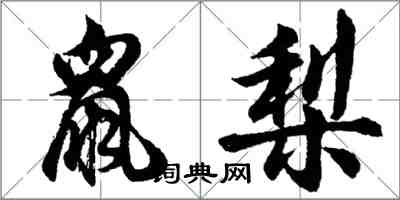 胡問遂鼠梨行書怎么寫