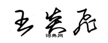 朱錫榮王炎飛草書個性簽名怎么寫